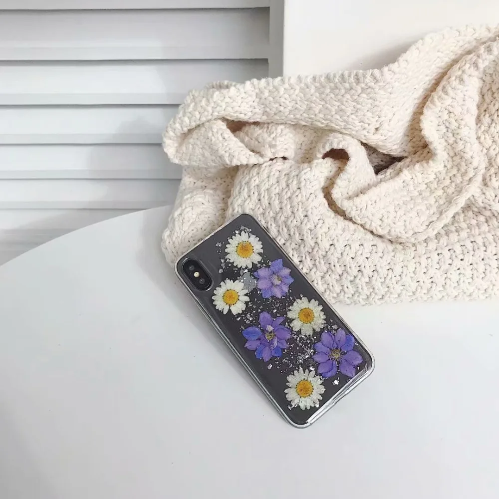 Чехол Hazy beauty для iphone X 6S прозрачный силиконовый мягкий ТПУ чехол с цветочным