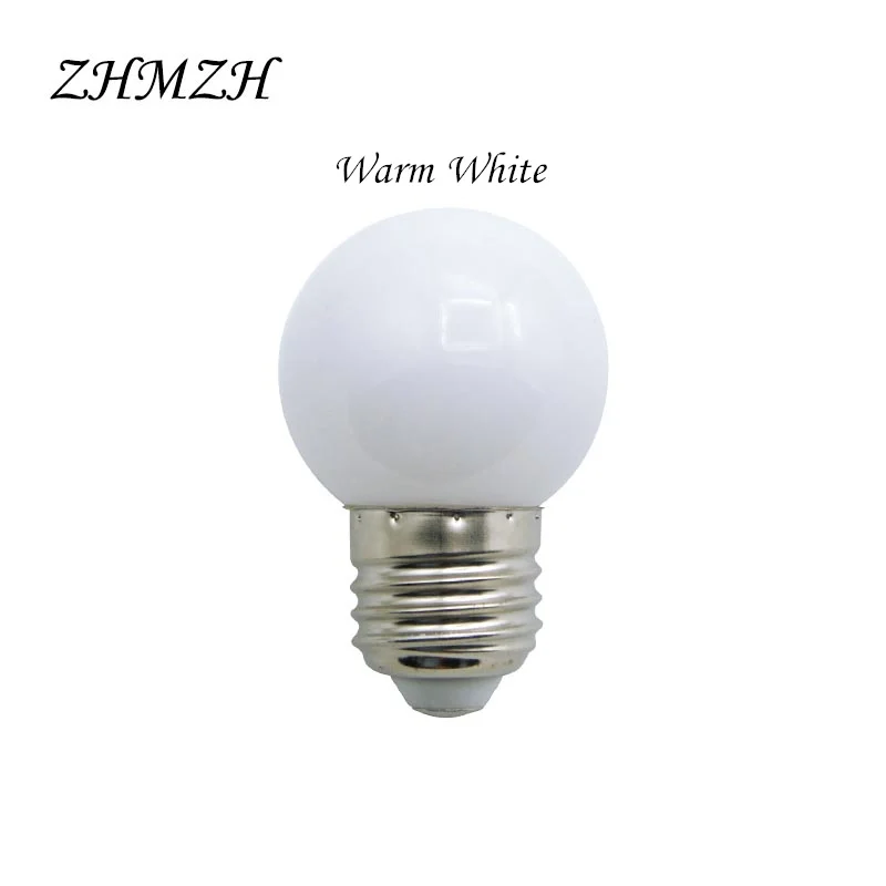 6 шт./лот 220V E27 светодиодный Красочные лампы SMD2835 энергосберегающая лампа для вечерние праздничные украшения 5 светодиодный s Bombillas 7 видов цветов светодиодный свет - Испускаемый цвет: Тёплый белый