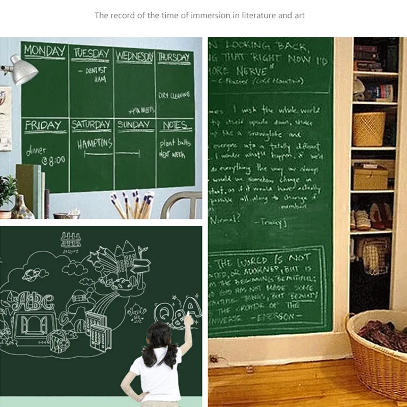 Blackboard Wall Sticker Self Adhesive Chalkboard Kids Drawing Board Stickers | Дом и сад