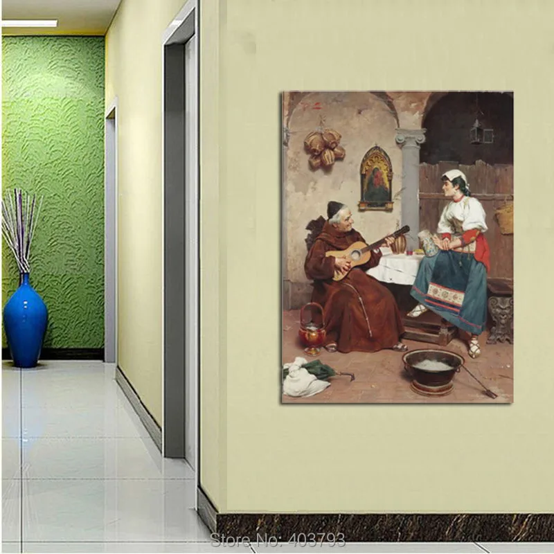 Современная Поющая картина HD с изображением стариков играющих на гитаре молодых