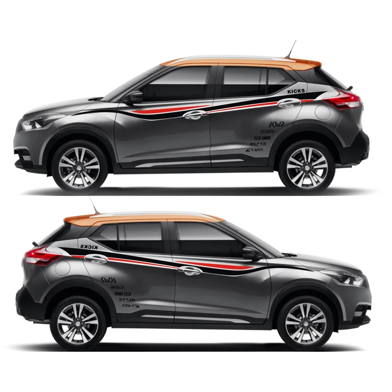 World Datong Sport Stripes автомобильные наклейки для Nissan KICKS SPORT Mark Levinson индивидуальная