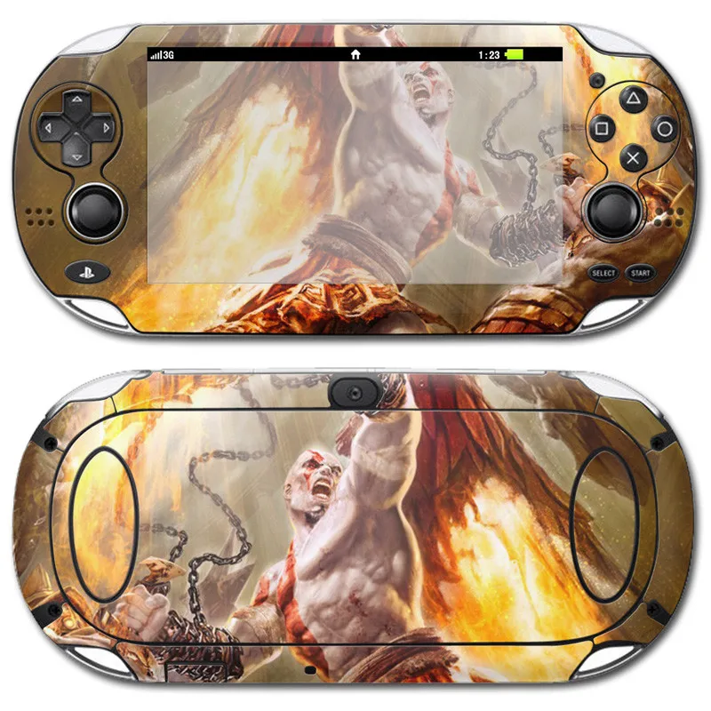 Виниловая кожа Наклейка протектор для sony PSvita 1000 для PSv 1000 наклейка-Бог войны
