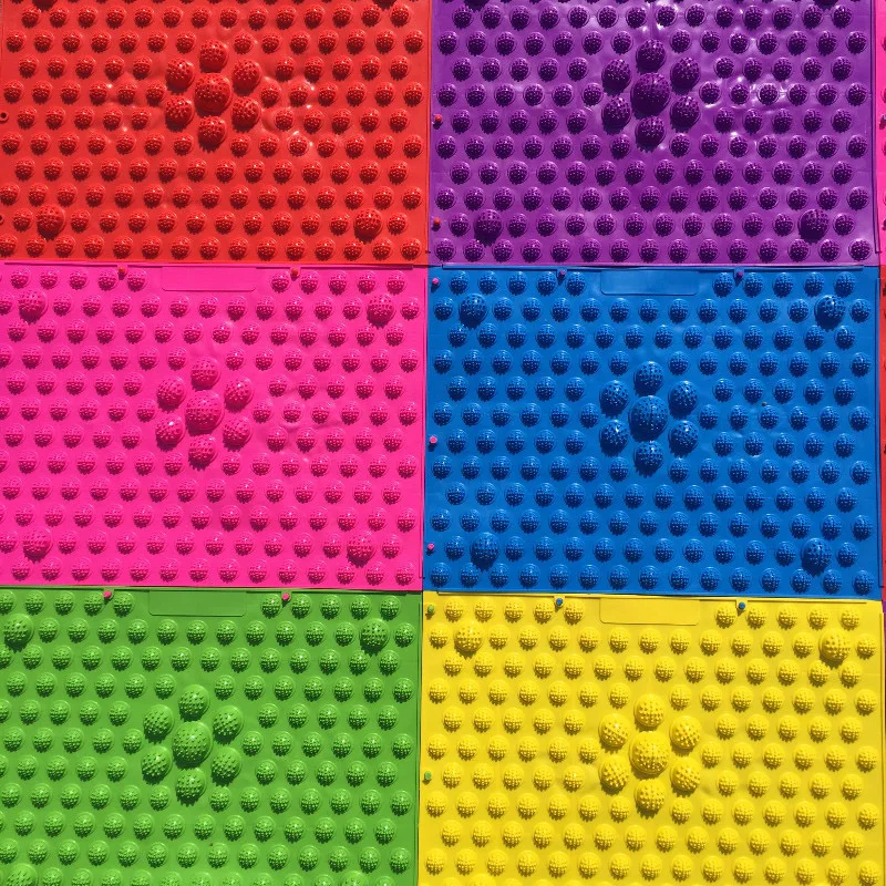 

29 x 39 cm Foot Massage Pad Toe Pressure Plate Explosion Pebbles Shiatsu Blanket Yoga Mat Door Mat Use For Work Gym Vacation