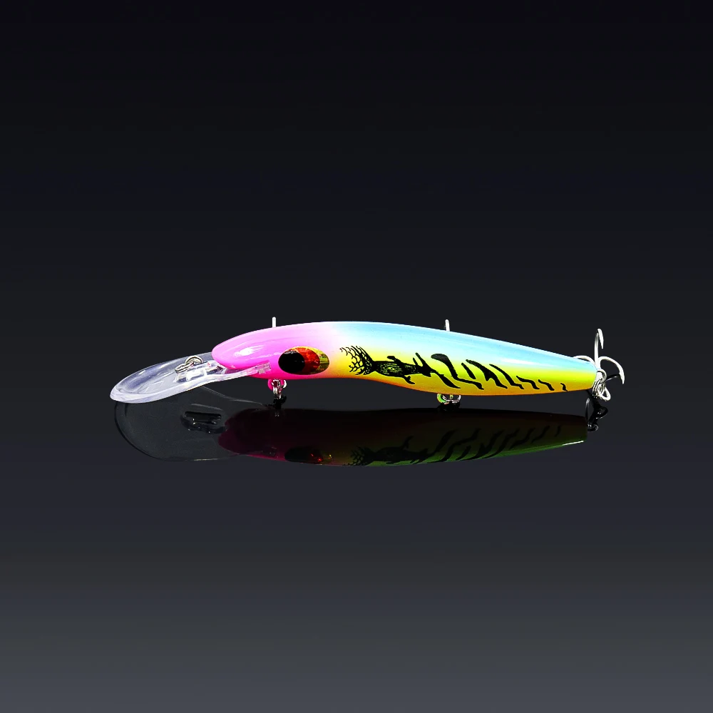 TUYA 16 см 24,4 г воблеры Minnow жесткая приманка для рыбалки искусственная приманка большой воблер Троллинг лодка Морская Рыбалка бас Щука приманка - Цвет: YH-54-3