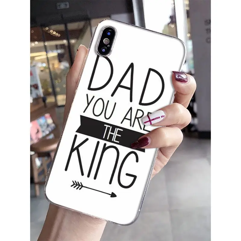 Чехол для телефона с принтом Babaite I Love My Mom And Dad Apple iPhone 8 7 6 6S Plus X XS MAX 5 5S SE XR |