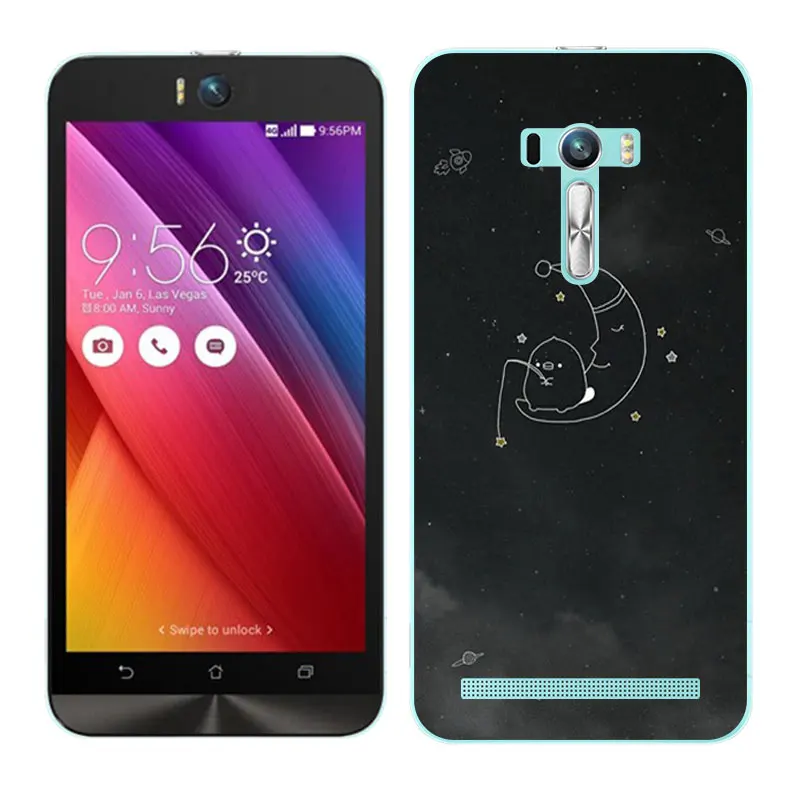 08 Для Asus Zenfone Selfie ZD551KL 5,5 дюймов Мягкий силиконовый чехол для телефона с Туманность Обложка с рисунком для Asus Zenfone Selfie ZD551KL Fundas - Цвет: 08