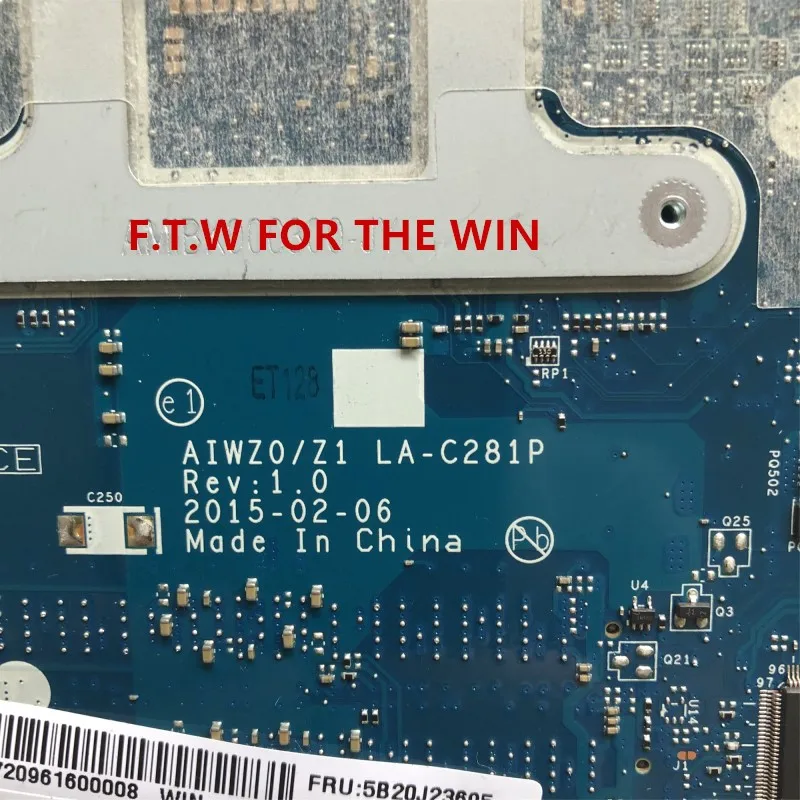 Verkaufen AIWZ0/Z1 LA-C281P FRU:5B20J23695 MB Para Lenovo Z51-70 4GMEBLN3D Laptop Motherboard CPU SR23Y I5-5200U R7 M360 4 GB 100% Probado