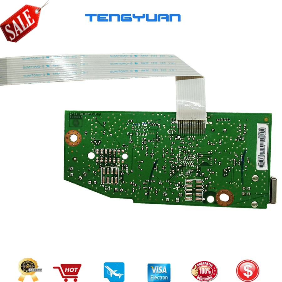 95% лазерный струйный CF427-60001 для hp P1102W P1102W один плоский кабель форматор платы принтер части в продаже