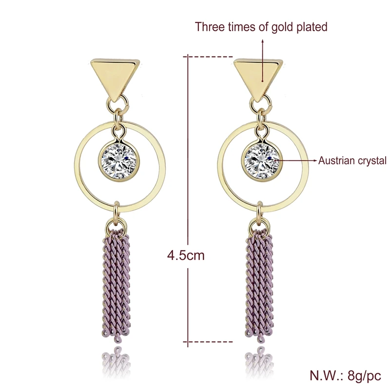 Женские серьги капельки CHICVIE в европейском стиле с длинными кисточками и