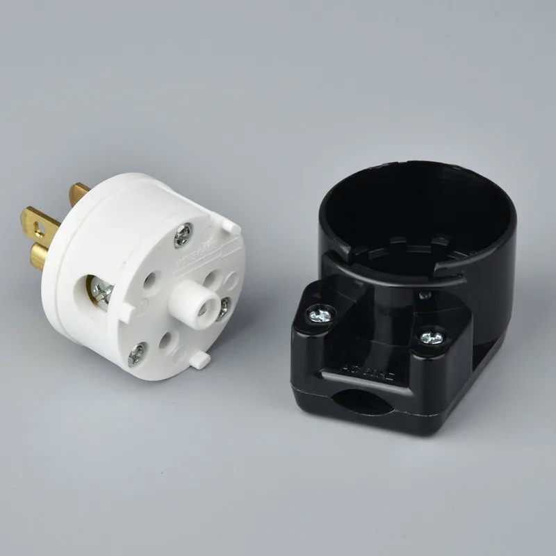 2 шт. 15A 125V UL сертификация 3 Pin US AC провод питания промышленная вилка чистая медь