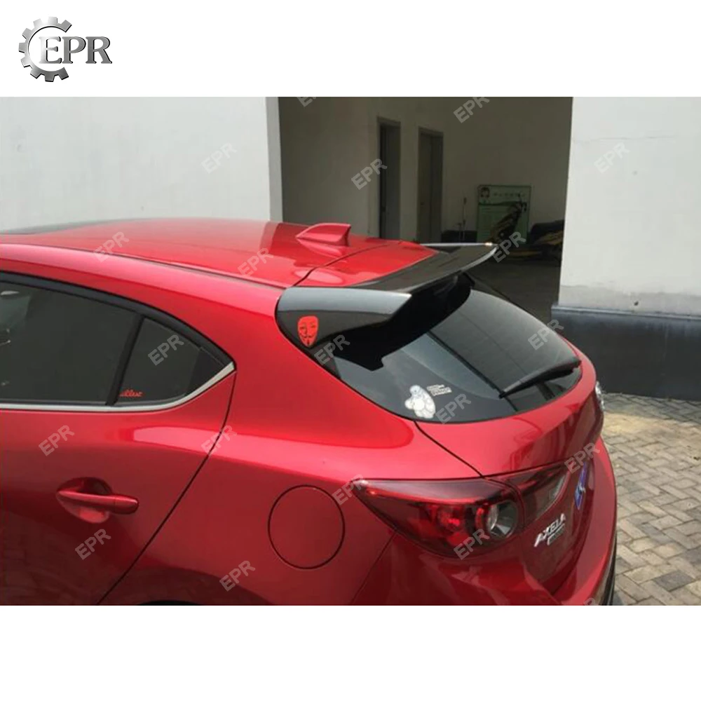 Задний спойлер из стекловолокна для Mazda 3 Axela BM (2014 2017) DB Style FRP (5Dr) настраиваемая