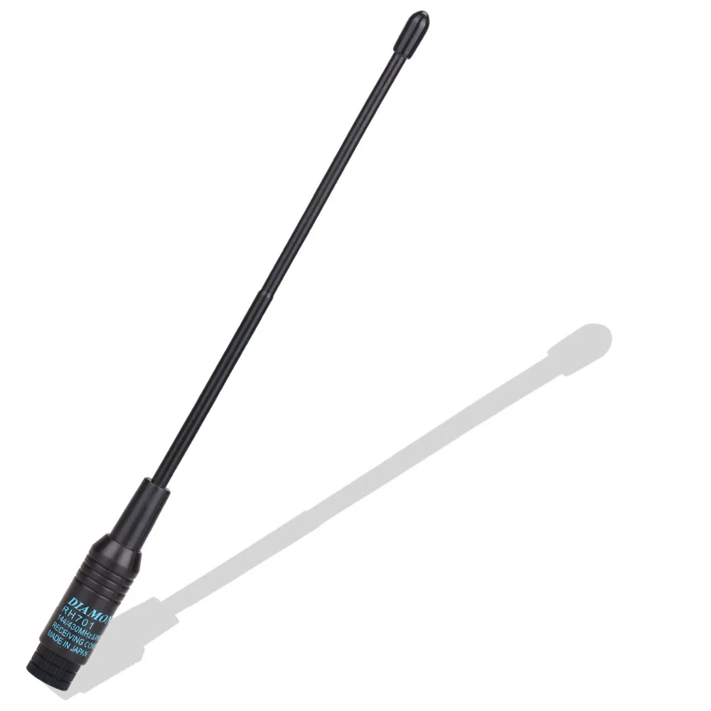 Diamond RH-701 SMA-Мужская Двухдиапазонная UHF/VHF 144 МГц RH701 антенна для Baofeng Yaesu TYT ɽ xun