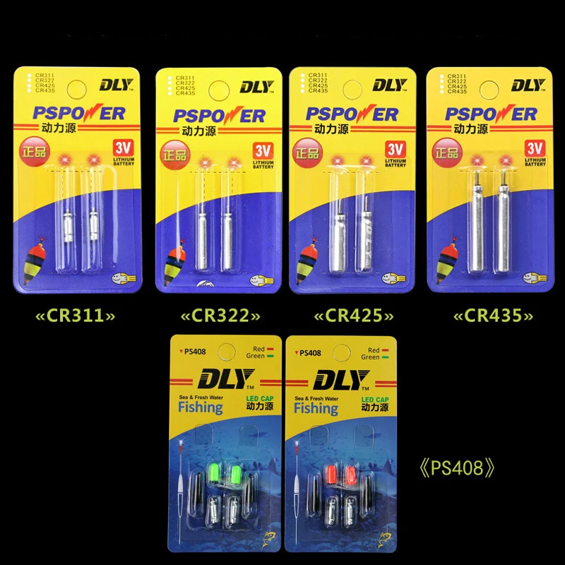 10Pcs/lot Electronic Fishing Float Battery CR425 Lithium Pin Cells LED Fishing Float Accessory Fishing Tackle X003