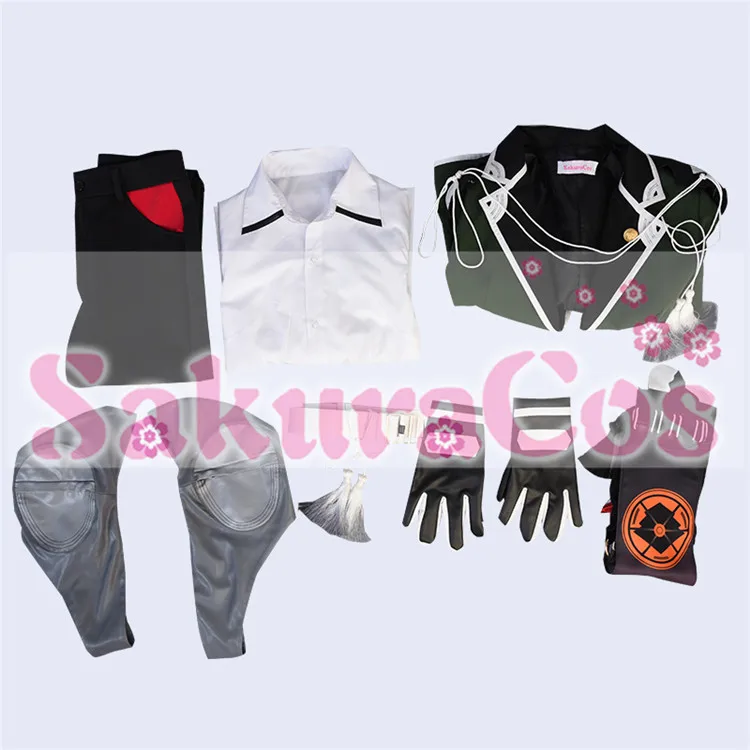 

Anime! Touken Ranbu Online Buzengo Battle Suit Gothic Cool Uniform Cosplay Costume Any Size For Unisex New Free Shipping