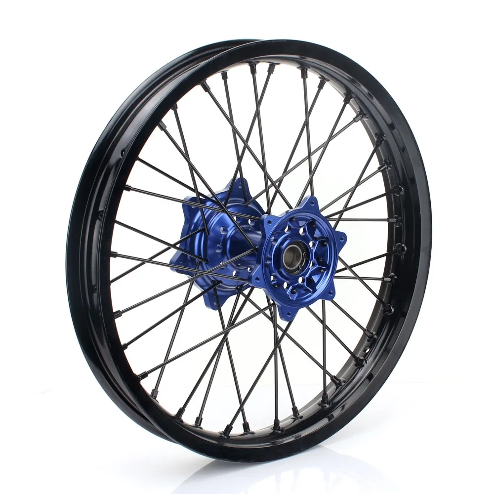 BIKINGBOY 21*1.6 19*2.15 MX Front Rear Wheel Rims Hubs 36 Spokes for Yamaha YZ450F 2009 2010-2013 YZ250F YZ 250 F 09 10 11 12-13 |