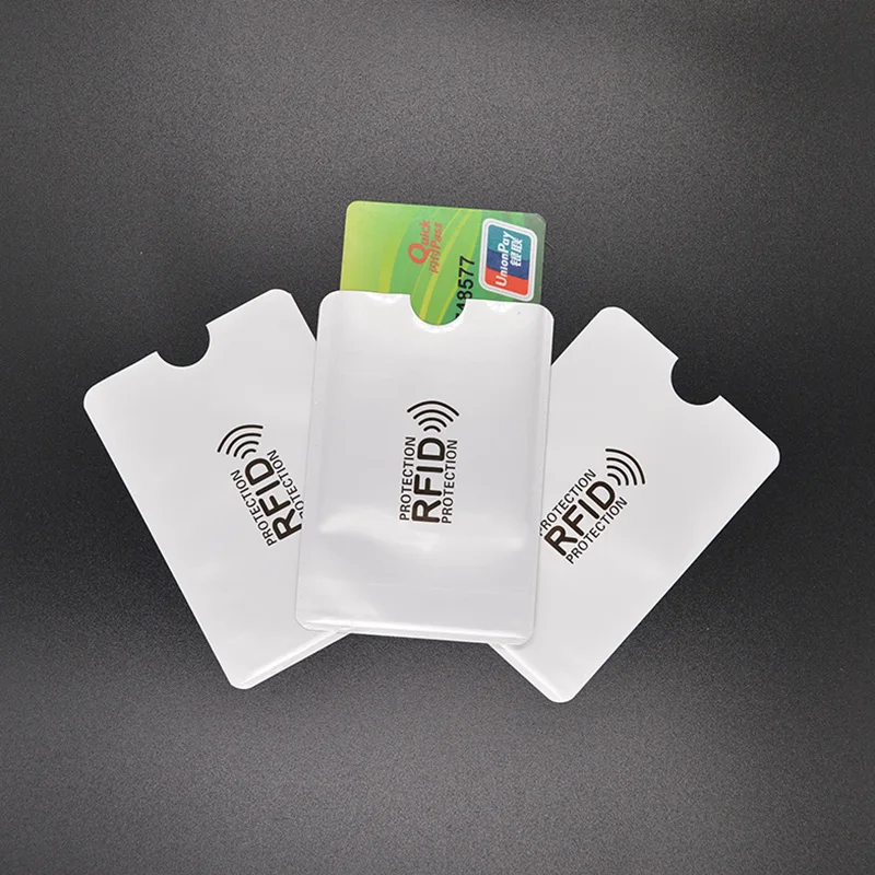 5 шт. Анти RFID кошелек Блокировка ридер замок банк держатель для карт ID банковский чехол для Карт Rfid защита металлический кредитный держатель для карт Алюминий
