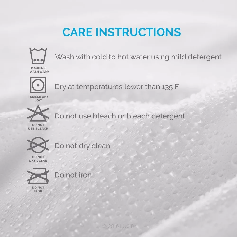 Combination Smooth Waterproof Mattress Cover Plus One Pair Pillow Protector Anti Mites With | Дом и сад