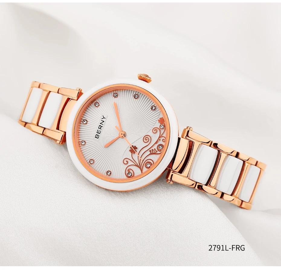 Berny женские часы кварцевые женские часы модные роскошные часы Relogio Saat Montre Horloge Feminino Bayan Femme красивые часы подарок на Рождество