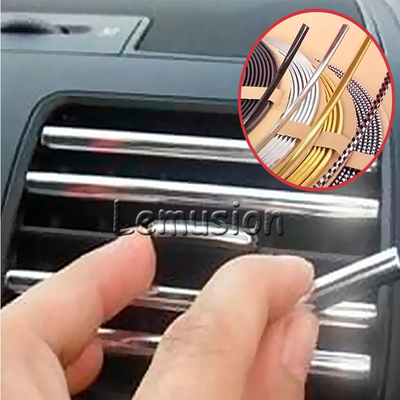 Автомобильная наклейка Atreus 3 м сделай сам внутреннее литье хромированная полоса