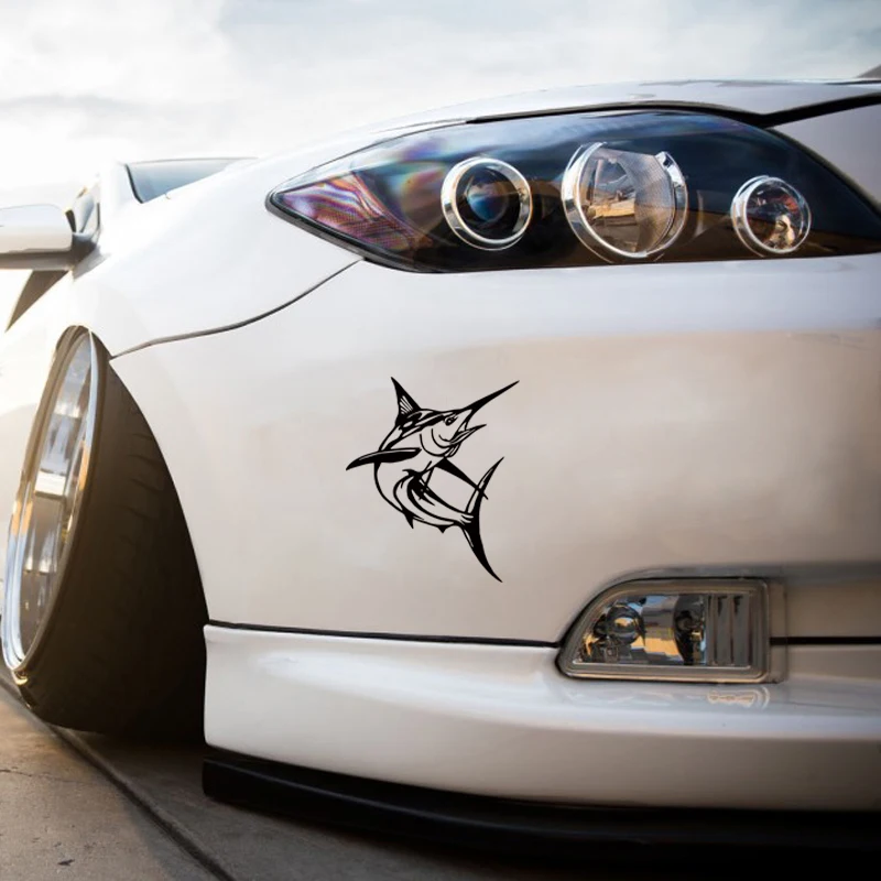 2017 Горячая Распродажа крутая графика Марлин Рыба Рыбалка автомобиль окно
