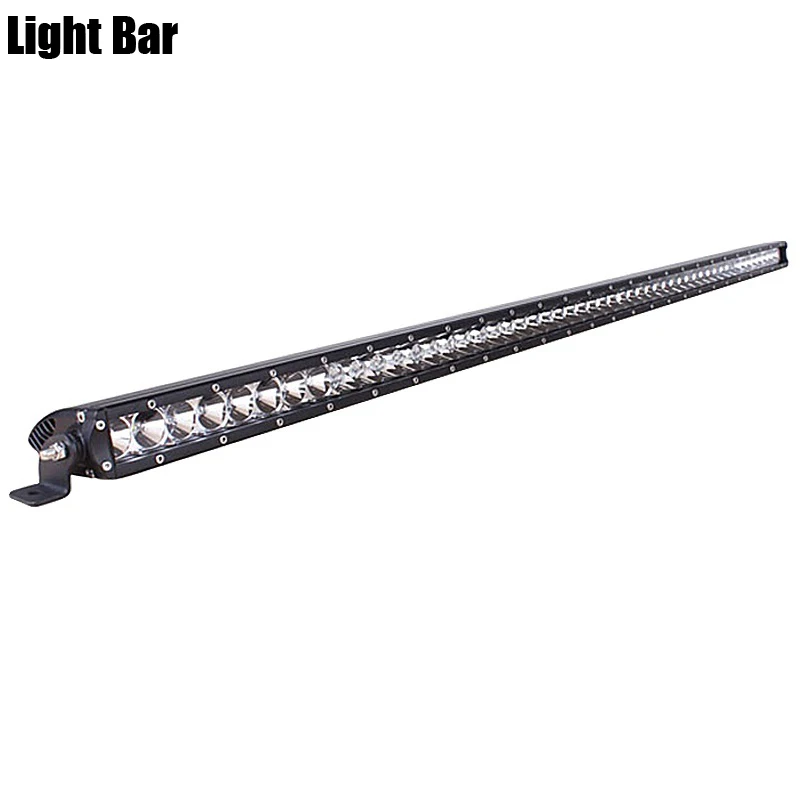 51 inch Light Bar 50 51 дюймов прямой светодиодный рабочий светильник 250 Вт Тонкий Однорядный точечный комбинированный луч 12 в 24 В для автомобилей, грузовиков, лодок, джипов, внедорожников - Цвет: 51 inch Light Bar
