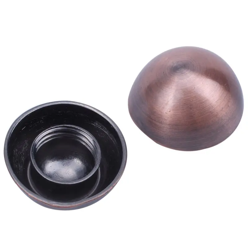 Дверь шкафа 19 мм диам Полукруглый Стеклянный зеркальный винт для украшения