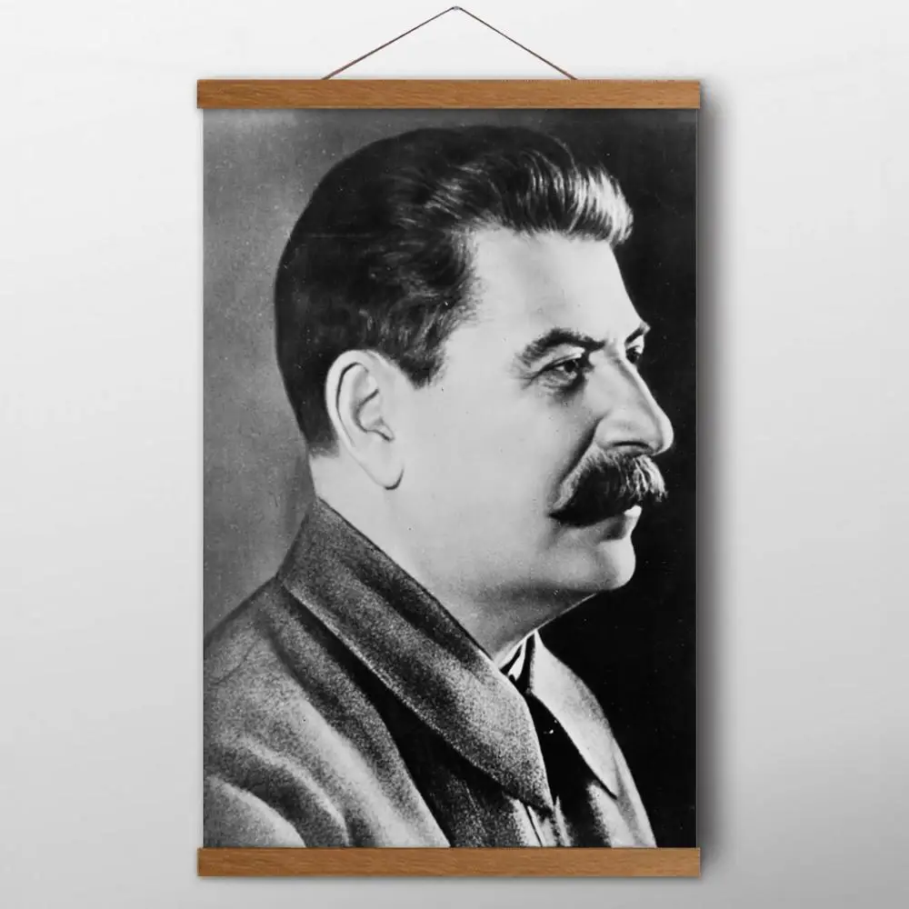 Советский лидер портрет великого Сталина свитки из массива дерева живопись
