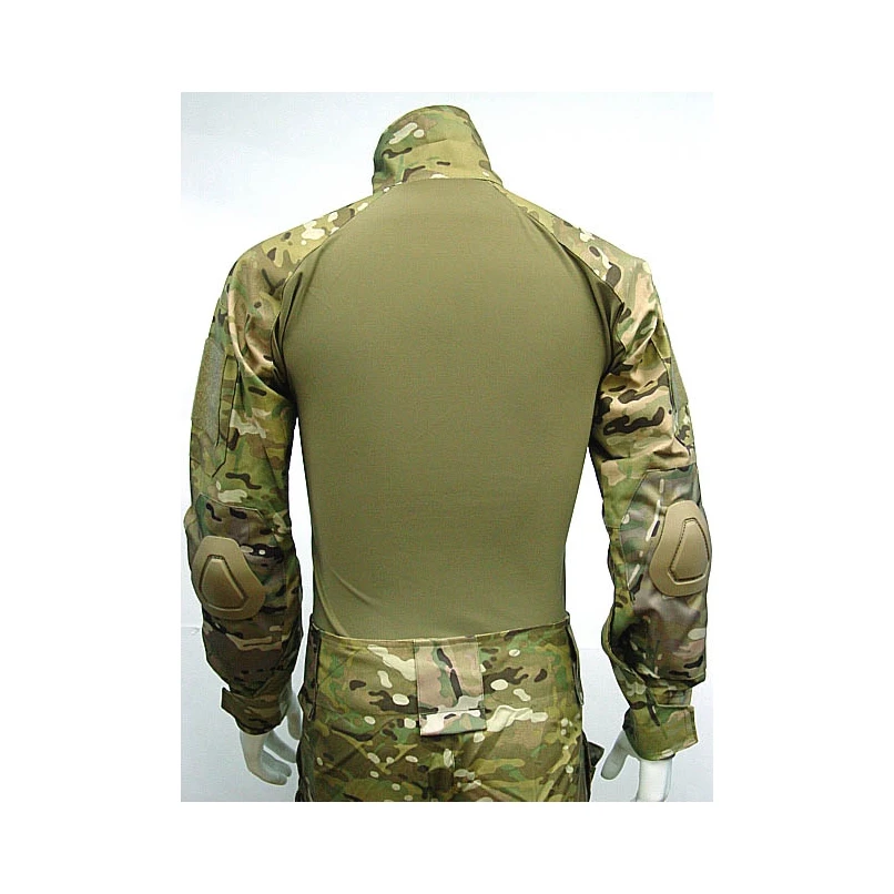 Военная боевая рубашка и брюки с налокотниками наколенниками Тактический костюм