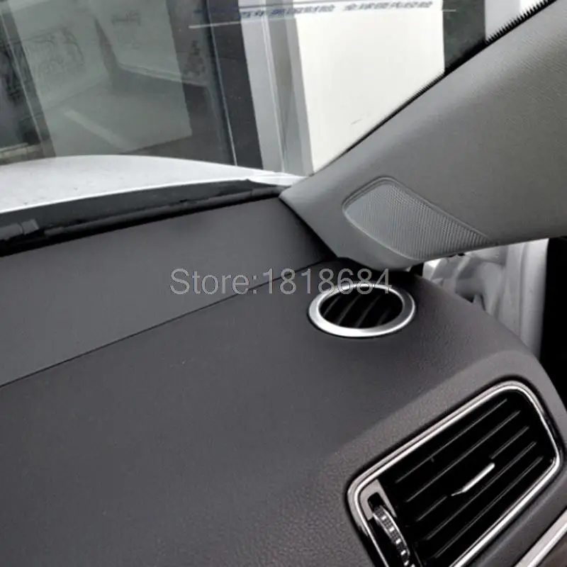 For Volkswagen VW Jetta 6 MK6 2015 2016 ABS Matte Inner Circular Round Outlet Box Air Condition AC Vent Cover Trims 2pcs/set | Автомобили