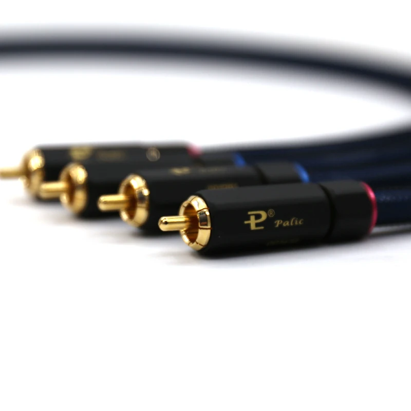 

Free shipping pair Audiocrast A10 Silver plated interconnect Cable with pailiccs RCA plug connector