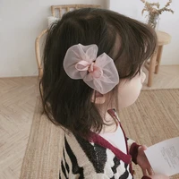 3 colors ribbon big hair bows accessories for girls princess hair clips flower crown cute baby hair pins