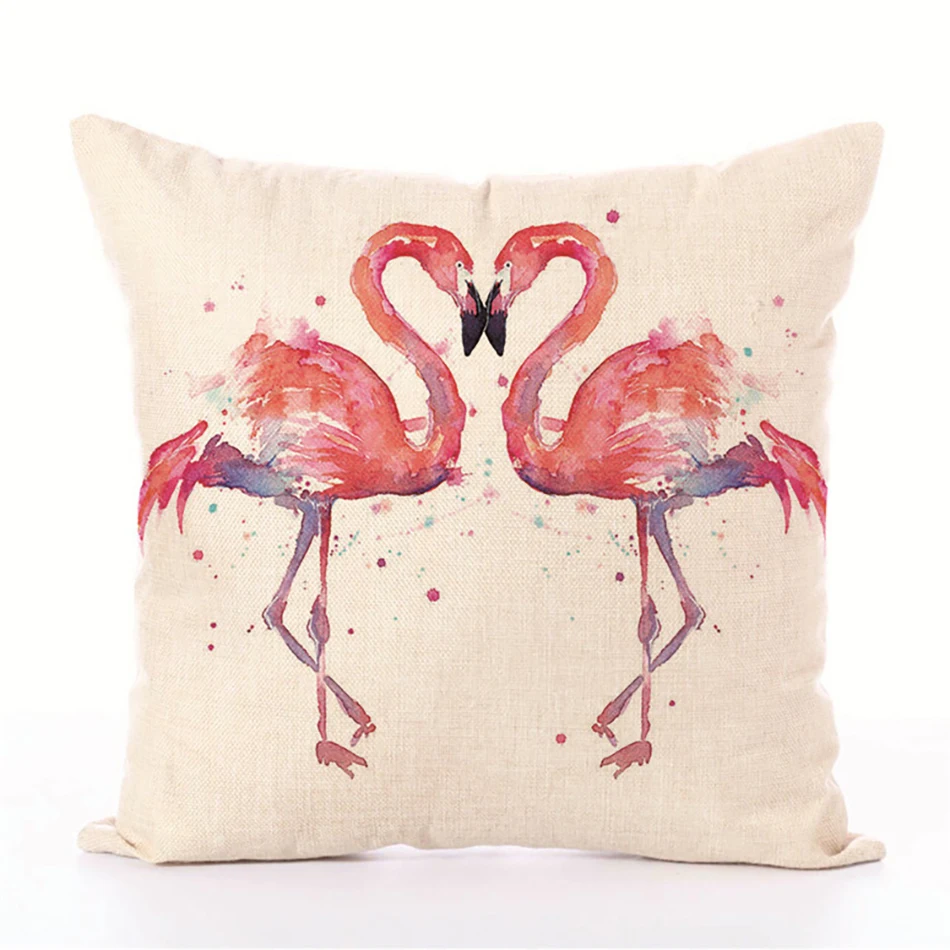 Подушка в виде фламинго без внутренней части мультяшный милый розовый модный