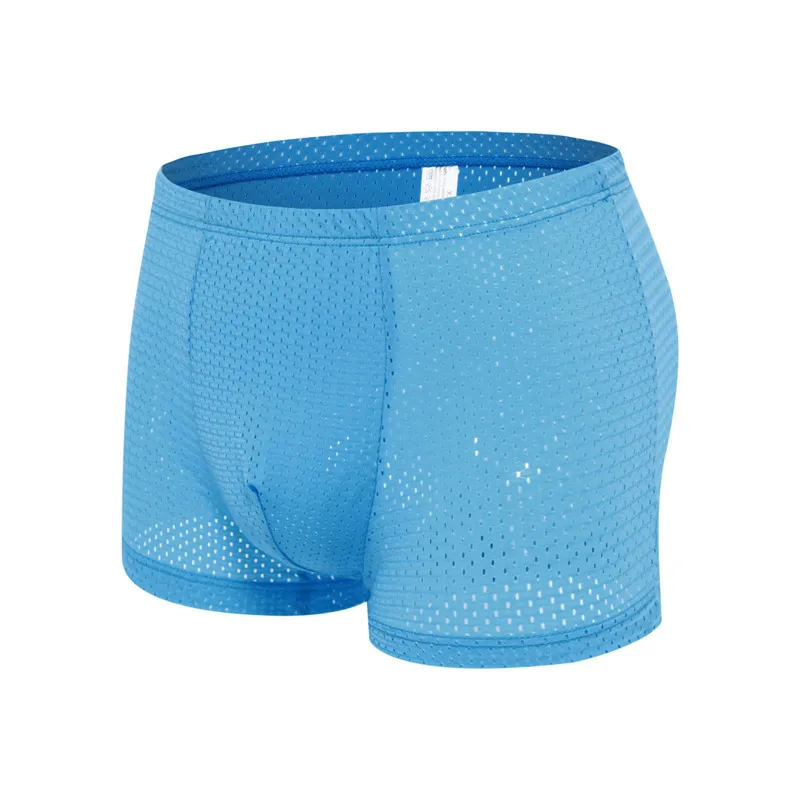 Мужские трусы боксеры из бамбукового волокна дышащие сетчатые летние 2019|Мужские