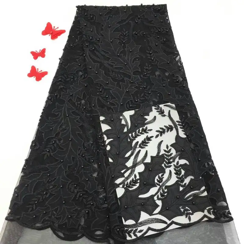 Африканская кружевная ткань 2018 Высококачественная нигерийская фатиновая с