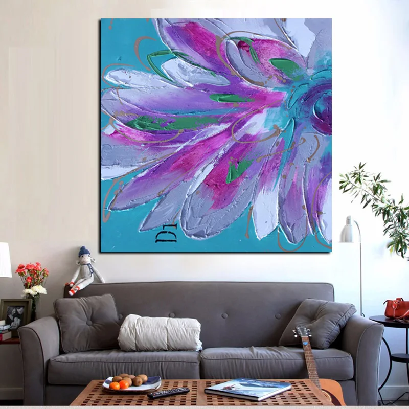 Абстрактная Хризантема акварельная картина маслом на холсте художественный