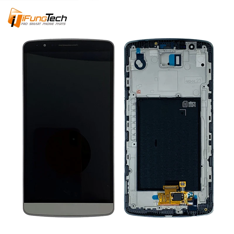Дигитайзер сенсорного ЖК экрана с рамкой для LG G3 замена оригинального D850 D851 D855
