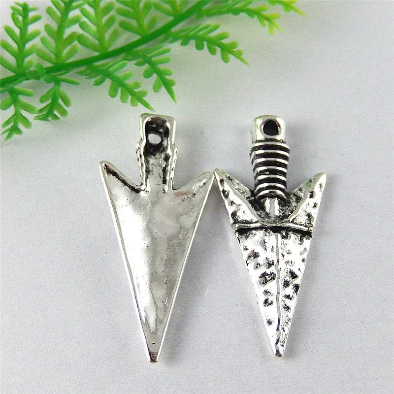 10 шт./лот винтажная форма меча ожерелье из цинкового сплава кулон мужской подарок