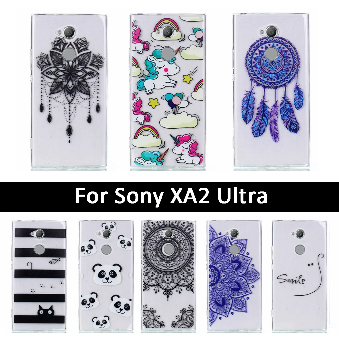 Роскошный чехол для Sony Xperia XA2 Ультра мягкий ТПУ силиконовый задний бампер