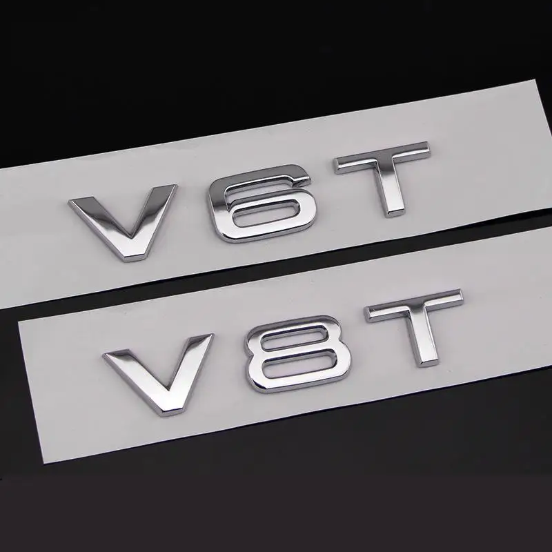 

ABS хром V8T V6T бейдж 3D наклейка эмблема