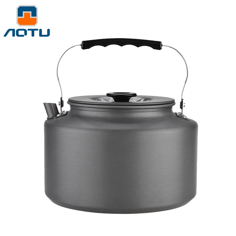 2L Открытый чайник для кемпинга кофейный из алюминиевого сплава пешего туризма с
