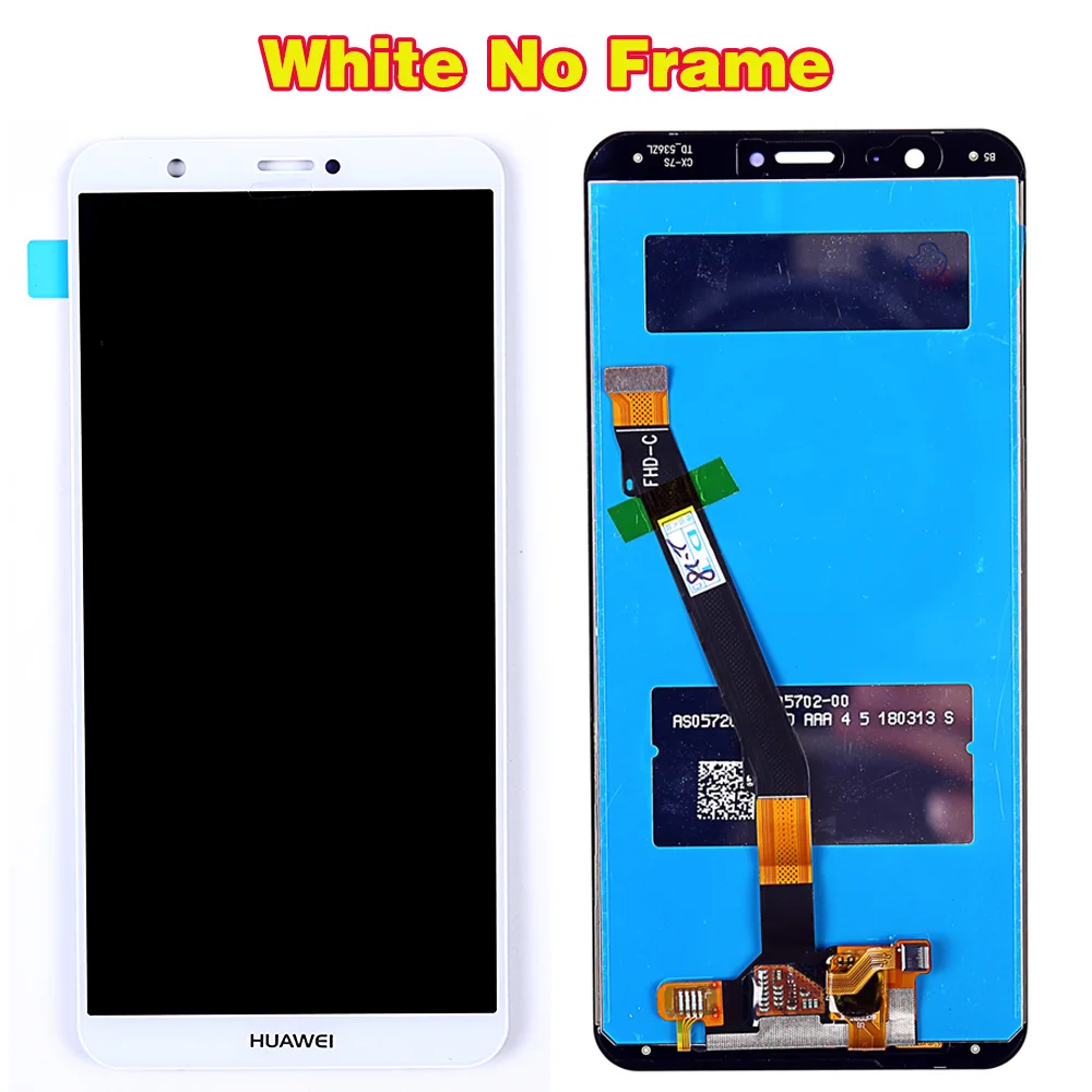 White without Frame Huawei P Smart 5,65 дюймов сенсорный экран ЖК дисплей для huawei Enjoy 7 S планшета сенсор сборки 2160*1080 с рамки инструменты - Цвет: White without Frame