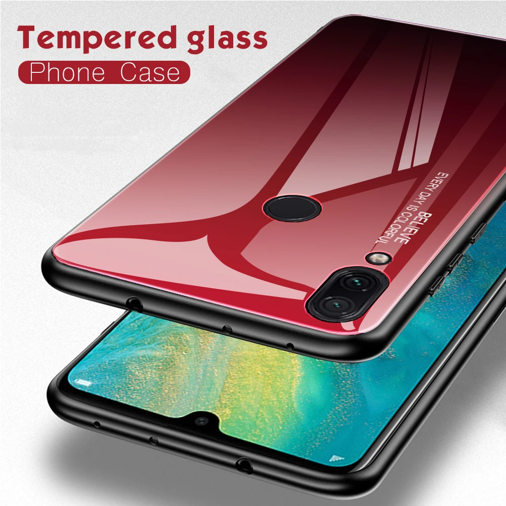 Закаленное стекло для Xiaomi Redmi Note 7 6 3 дюйма чехол смартфона | Мобильные телефоны и