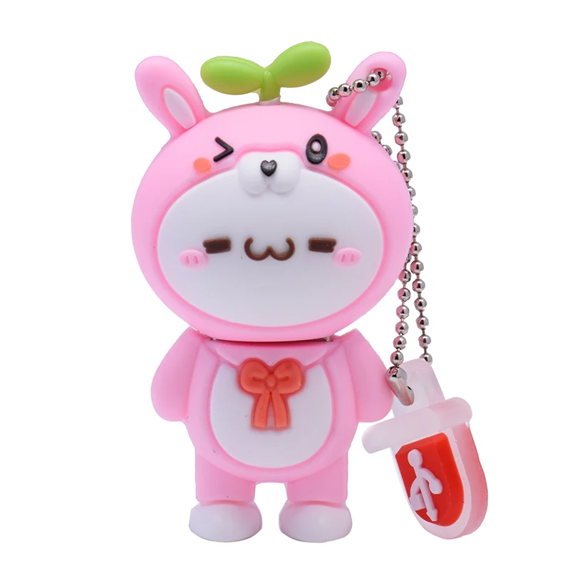 Pink JASTER USB 2,0 новая мультяшная длинная трава серия Yan Tuanzi U диск 4 ГБ 8 ГБ 16 ГБ 32 ГБ 64 Гб животный Начинающий флеш-накопитель флешка - Цвет: Pink