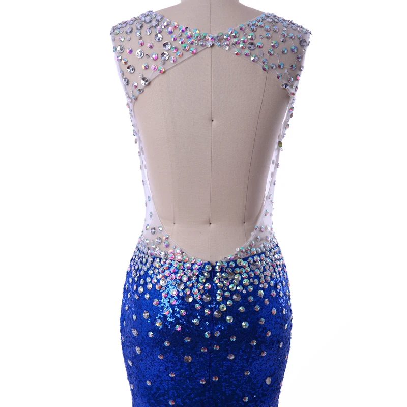 Роскошные с открытой спиной v образным вырезом Длинные Выпускные платья 2019