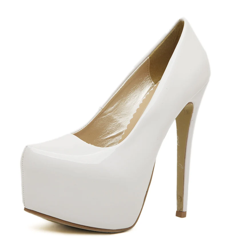 

Odinokov Brand Shoes Woman High Heels Stilettos Shoes For Women 15CM Black High Heels Wedding Shoes Platform Pumps