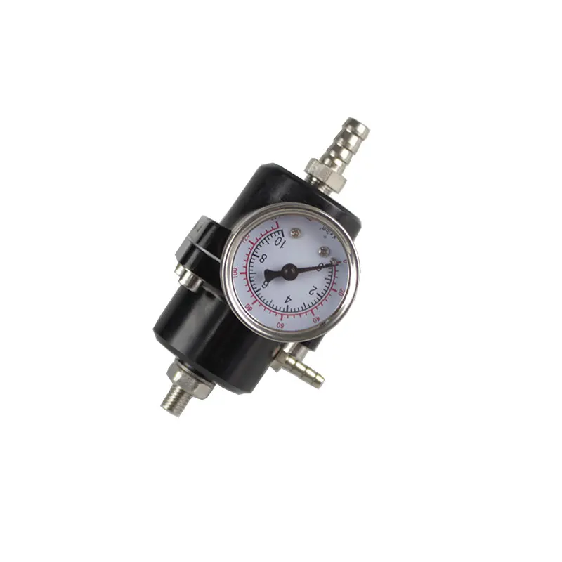 Black RASTP Универсальный JDM Регулируемый FPR регулятор давления топлива 0-140 PSI Манометр газовый шланг комплект для Ford Mustang 01-04 RS-FRG001 - Цвет: Black