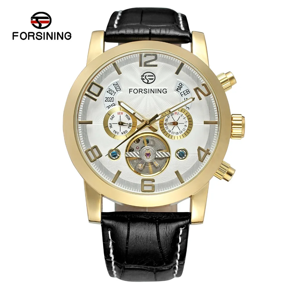 Мужские Tourbillion Forsining Роскошные повседневные Модные механические Автоматические