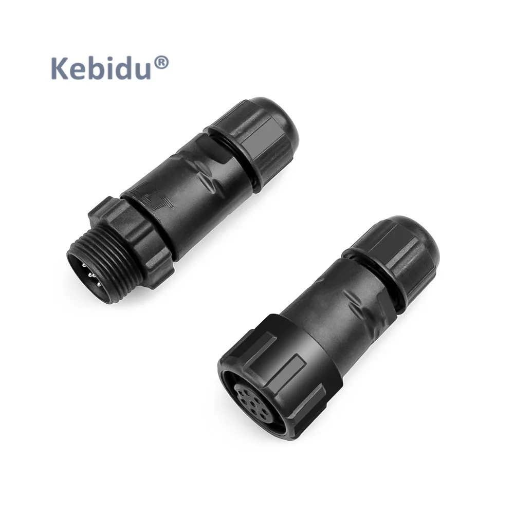 Kebidu 7-контактный разъем IP68 водонепроницаемый разъем для провода CA8-PG9-3P Электрический герметичный замедлитель