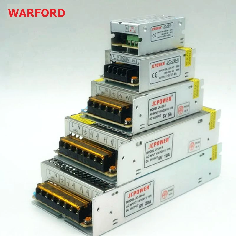 DC 5 V 2A/3A/4A/5A/6A/8A/10A/12A/20A/30A/40A/60A переключатель светодиодный Питание трансформаторы