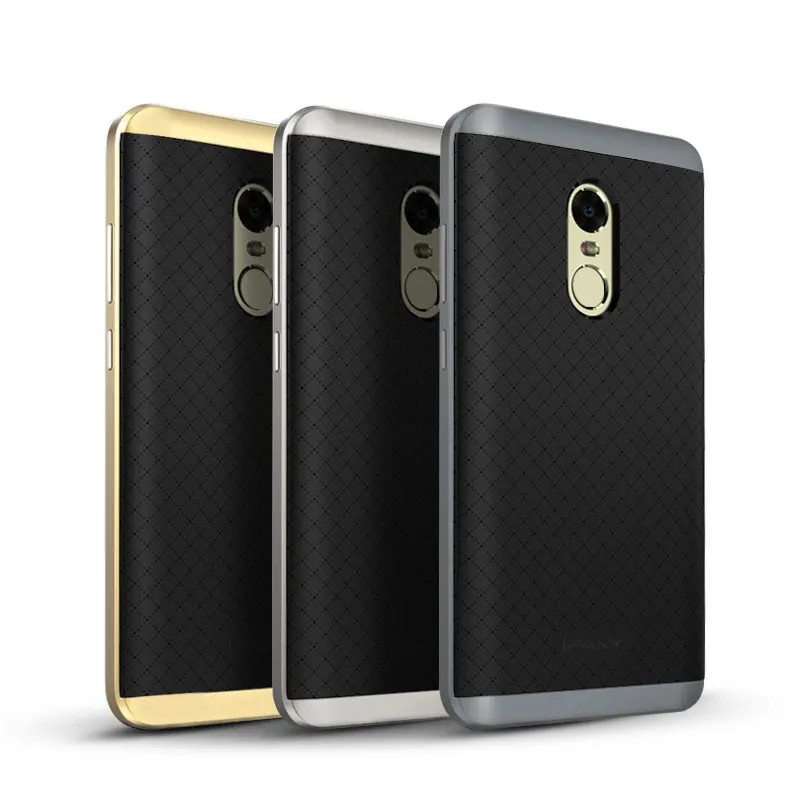 Xiaomi Redmi Note 4 Case Original ipaky Pro silicone Back Cover + PC Frame For redmi note 4x cases |
